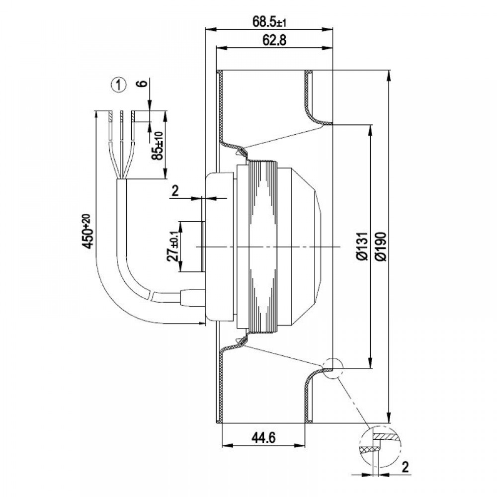 Centrifugaalventilator EBM voor pelletkachels Ecoforest, Edilkamin, debiet 195 m³/h | Ventilatoren en blazers voor pelletkachel | Pelletkachel onderdelen |