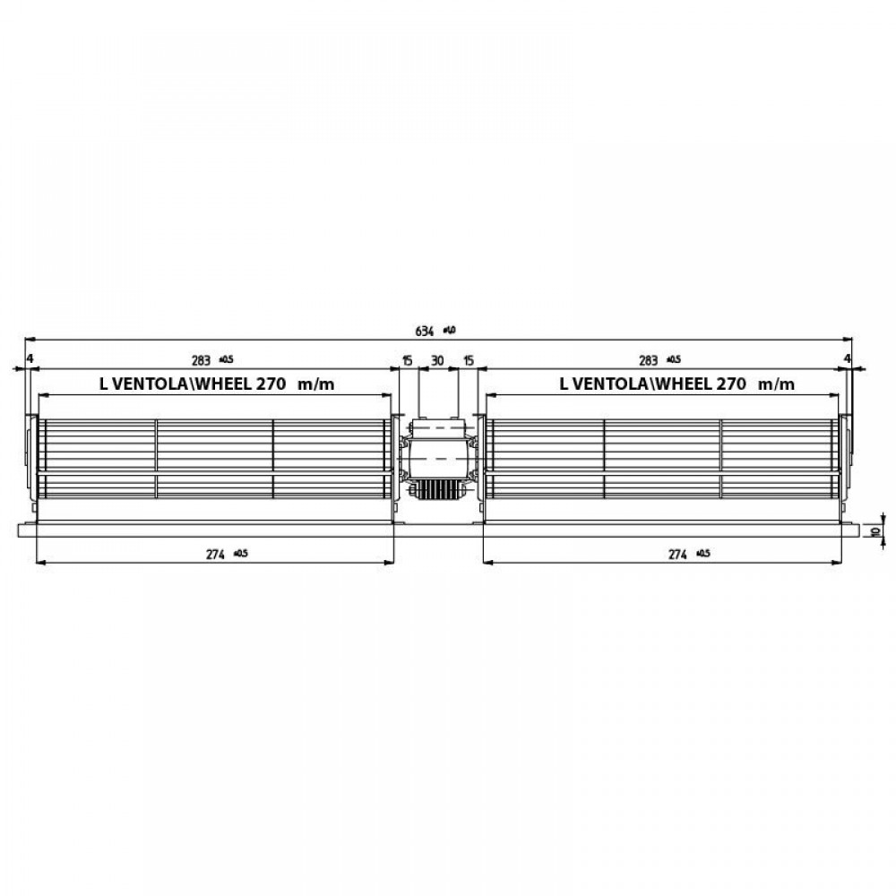 Dubbele tegenstroomventilator Fergas voor pelletkachels Edilkamin, Ecoteck, Ravelli, Ø60 mm, debiet 248 m³/h | Ventilatoren en blazers voor pelletkachel | Pelletkachel onderdelen |