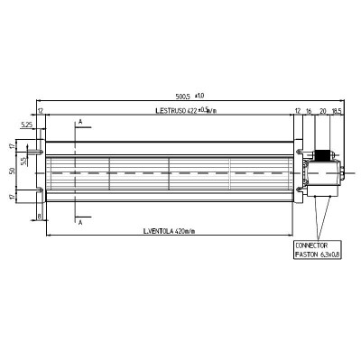 Tangentiële ventilator Cadel, Deville, Edilkamin, met Ø60 mm, debiet 190 m³/h - Productenvergelijking