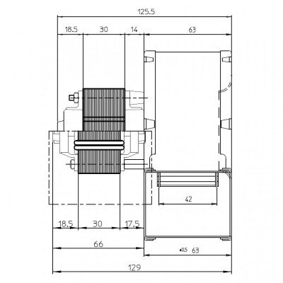 Centrifugaalventilator Fergas voor pelletkachels Eva Calor, Prisma, debiet 121 m³/h - Productenvergelijking