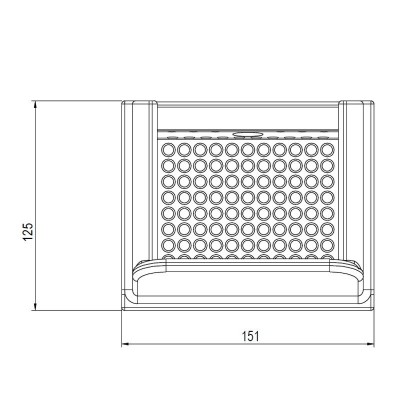 Gietijzeren Branderpot voor pelletkachel Eco Spar Orion, 151X125 - Pelletkachel onderdelen