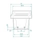 Gietijzeren branderpot voor pelletkachel, 113 x 93 mm | Vuurpotten | Verbrandingskamer |