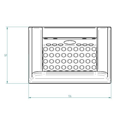 Gietijzeren branderpot voor pelletkachel Kalon, 136 x 92 mm - Pelletkachel onderdelen
