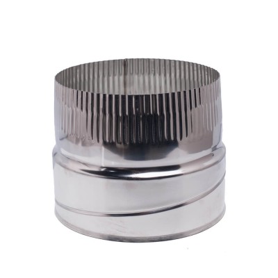 Adapter voor flexibele schoorsteenvoering, roestvrij staal AISI 304, mannelijk, Ф100 - Productenvergelijking