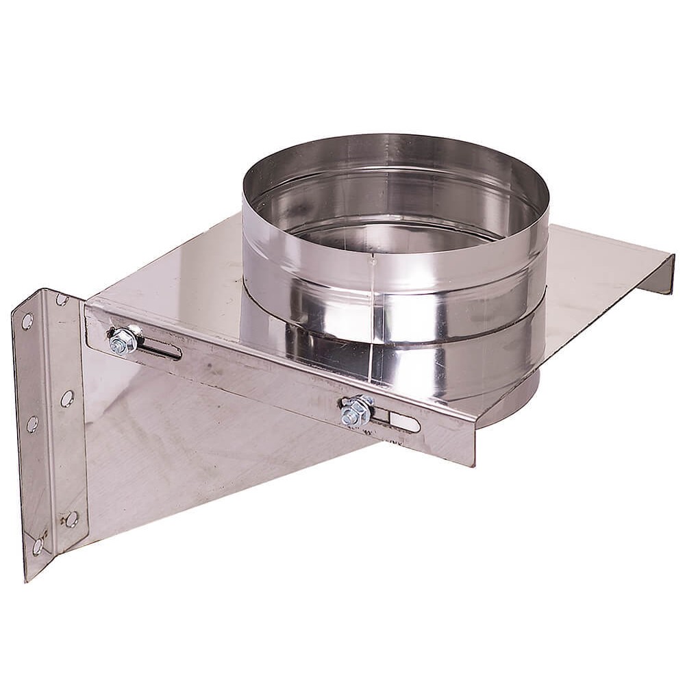 Schoorsteen beugel / Verstelbare wandsteun, RVS AISI 304, Ф130-Ф500