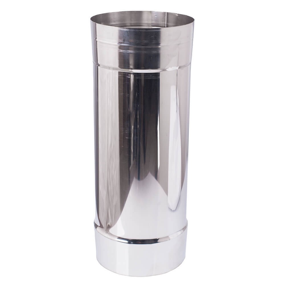 Telescopisch rookkanaal, RVS AISI 304, Recht, Lengte 55 - 95cm, Ф80-Ф350