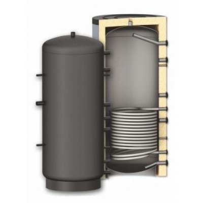 Buffervat Sunsystem, Model PR 500, Capaciteit 500L, Eén warmtewisselaar spoel, Tank - Sunsystem