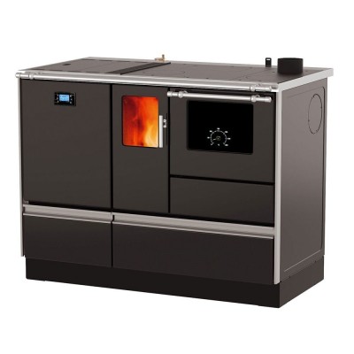 CV Pelletfornuis Alfa Plam Alfa Term 20 Pellet Antraciet, 20kW - Productenvergelijking