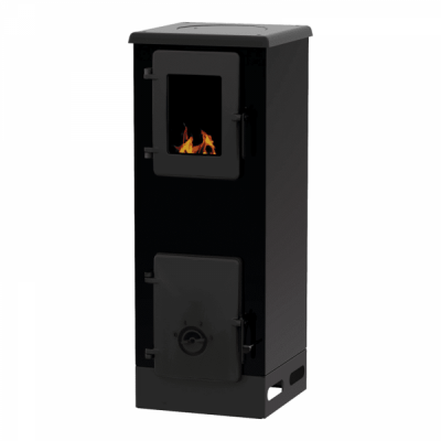 Houtkachel Alfa Plam Vulkan S  Antraciet, 4kW - Productenvergelijking