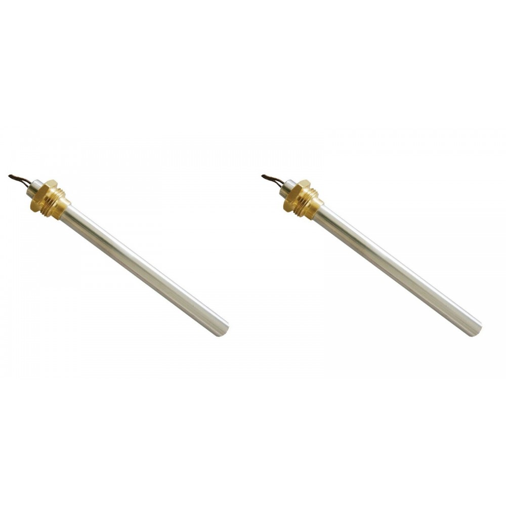 Gloeibougie pelletkachel Adler, AMG, BURNiT, Calecosol, Ecoteck, Emaflam, Kalideal, Kalor, Piazzetta, Qlima, Ravelli, Xiang en anderen, totale lengte 140 mm, 270W - x2 | Gloeibougie voor pelletkachel | Pelletkachel onderdelen |