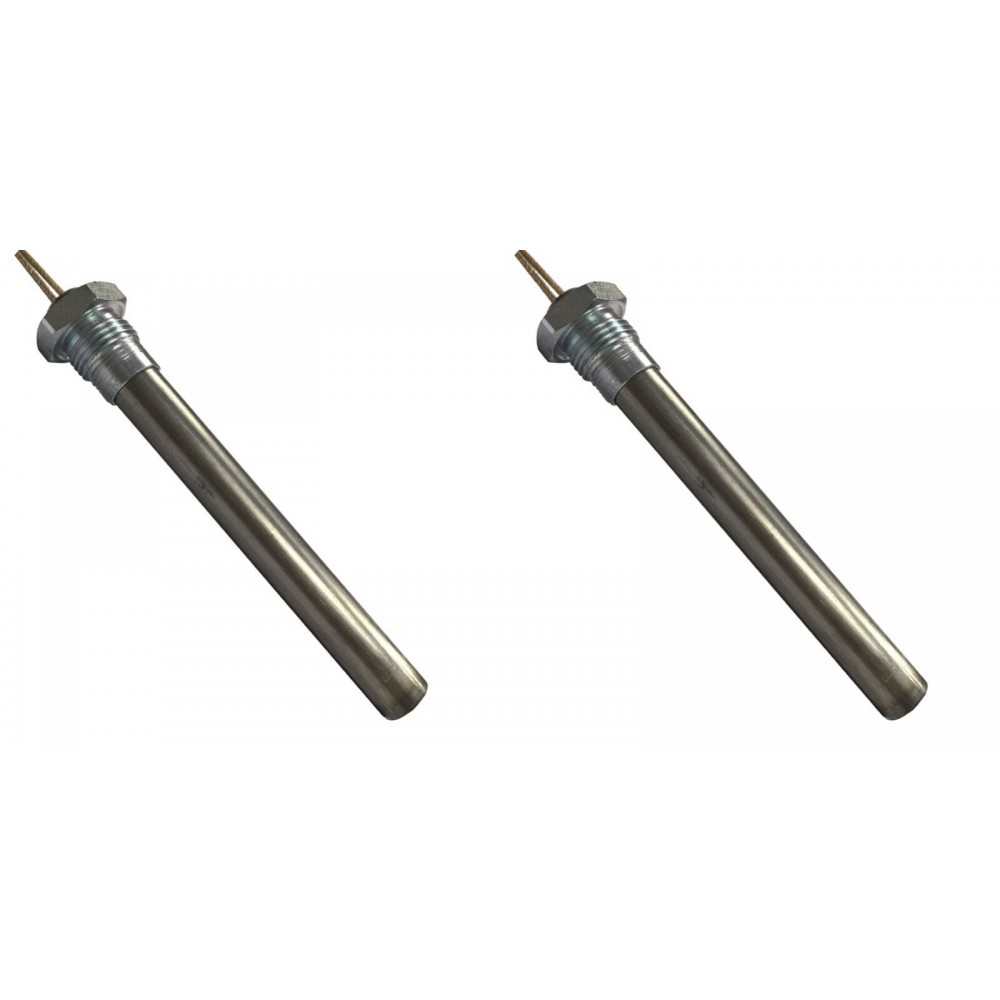 Gloeibougie pelletkachel Ecosystem en anderen, totale lengte 152mm, 400W - x2 | Gloeibougie voor pelletkachel | Pelletkachel onderdelen |