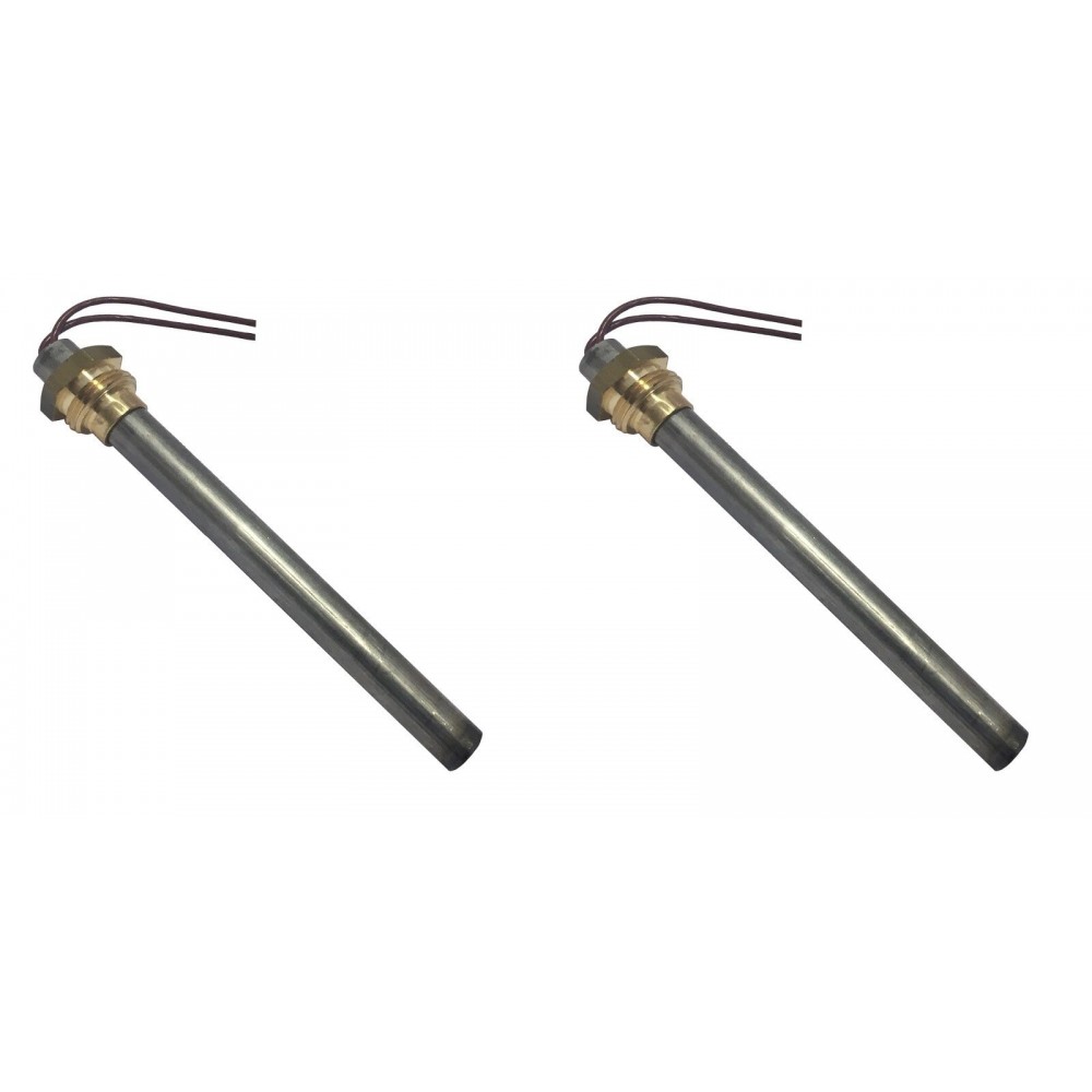 Gloeibougie pelletkachel Ecoteck, Ravelli en anderen, totale lengte 114mm, 250W - x2