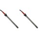 Gloeibougie pelletkachel Palladio en anderen, totale lengte 145mm, 250W - x2 | Gloeibougie voor pelletkachel | Pelletkachel onderdelen |
