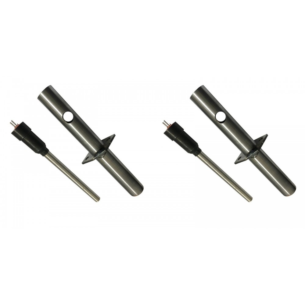 Gloeibougie pelletkachel Enviro met luchtkanaliserende buis, totale lengte 153mm, 230W - x2