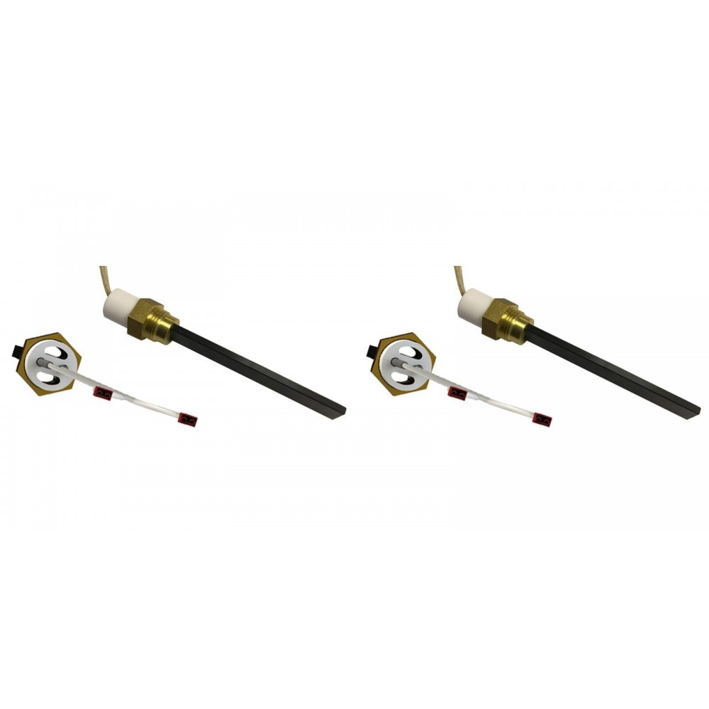 Laagspanning gloeibougie pelletkachel Eco Spar, BURNiT, ComfortBilt en anderen, totale lengte 123mm, 120W tot 24V - x2