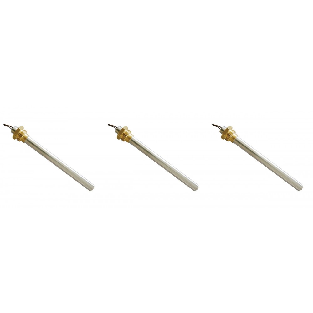 Gloeibougie pelletkachel BURNiT, Ecospar, MCZ, Palazzetti, Edilkamin, totale lengte 190mm, 350W - x3