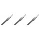 Gloeibougie pelletkachel met zwart kwartskristal voor Eco Spar, BURNiT, Palazzetti, Ravelli, MCZ en anderen, totale lengte 122mm, 300W - x3 | Gloeibougie voor pelletkachel | Pelletkachel onderdelen |