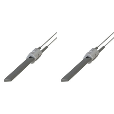 Gloeibougie pelletkachel met zwart kwartskristal voor Eco Spar, BURNiT, Palazzetti, VistaFlame, Whitfield, Lennox en anderen, totale lengte 122mm, 400W - x2 - Speciale aanbiedingen