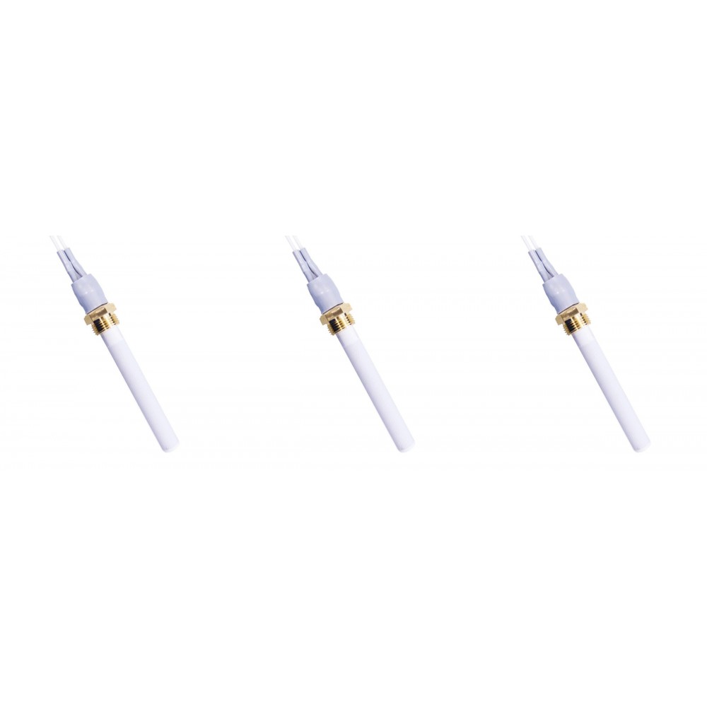 Keramische gloeibougie pelletkachel Eco Spar, BURNiT, Warmflow, Adler, AMG, Ecoteck en anderen, totale lengte 88mm, 250W - x3