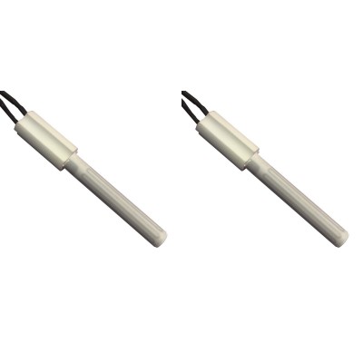Keramische gloeibougie pelletkachel Eco Spar, BURNiT, Ashley, Adler, AMG, Piazzetta en anderen, totale lengte 102mm, 250W - x2 - Gloeibougie voor pelletkachel