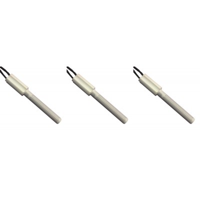 Keramische gloeibougie pelletkachel Eco Spar, BURNiT, Ashley, Adler, AMG, Piazzetta en anderen, totale lengte 102mm, 250W - x3 - Gloeibougie voor pelletkachel