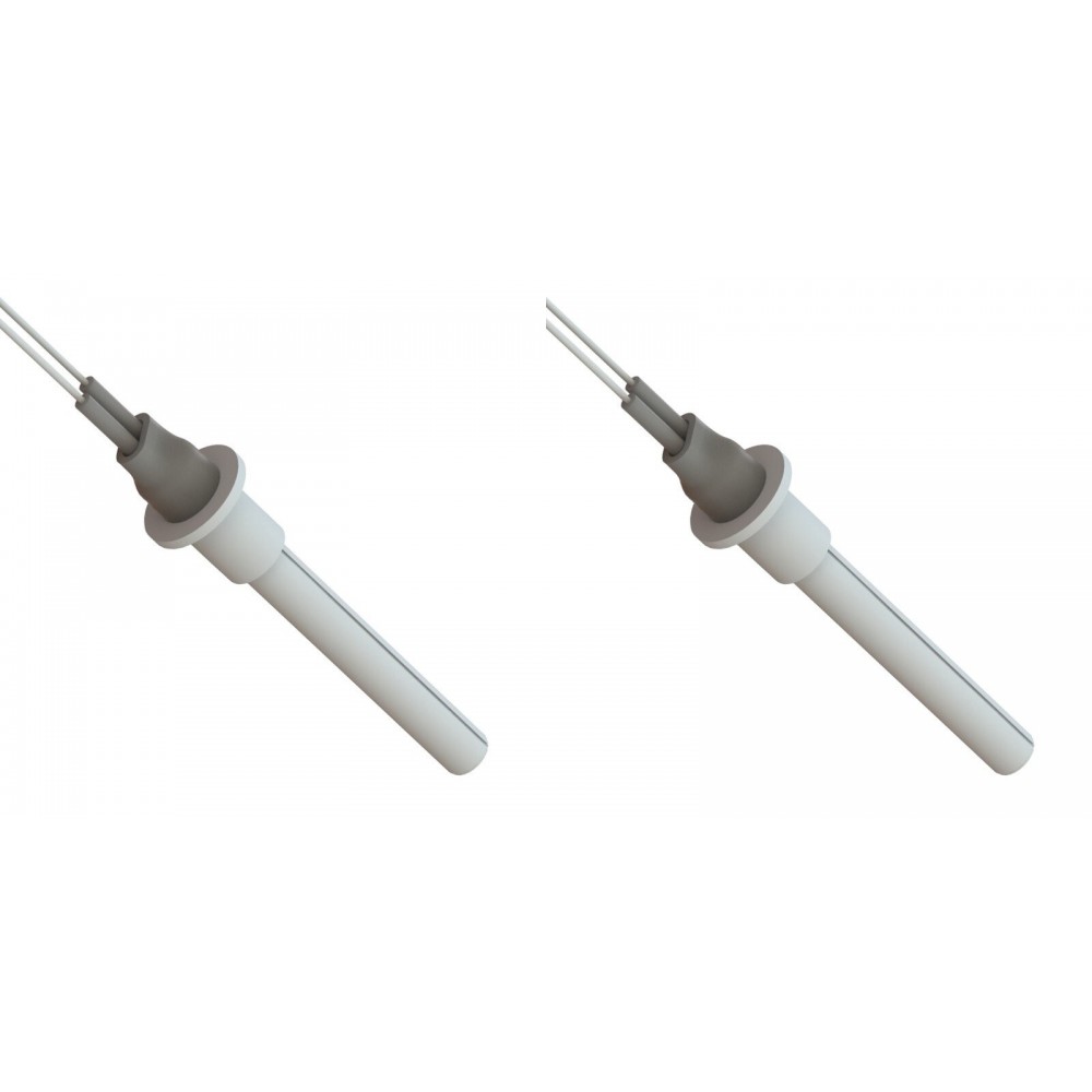 Keramische gloeibougie pelletkachel ETA, Grant Spira, ComfortBilt en anderen, totale lengte 107mm, 260W - x2