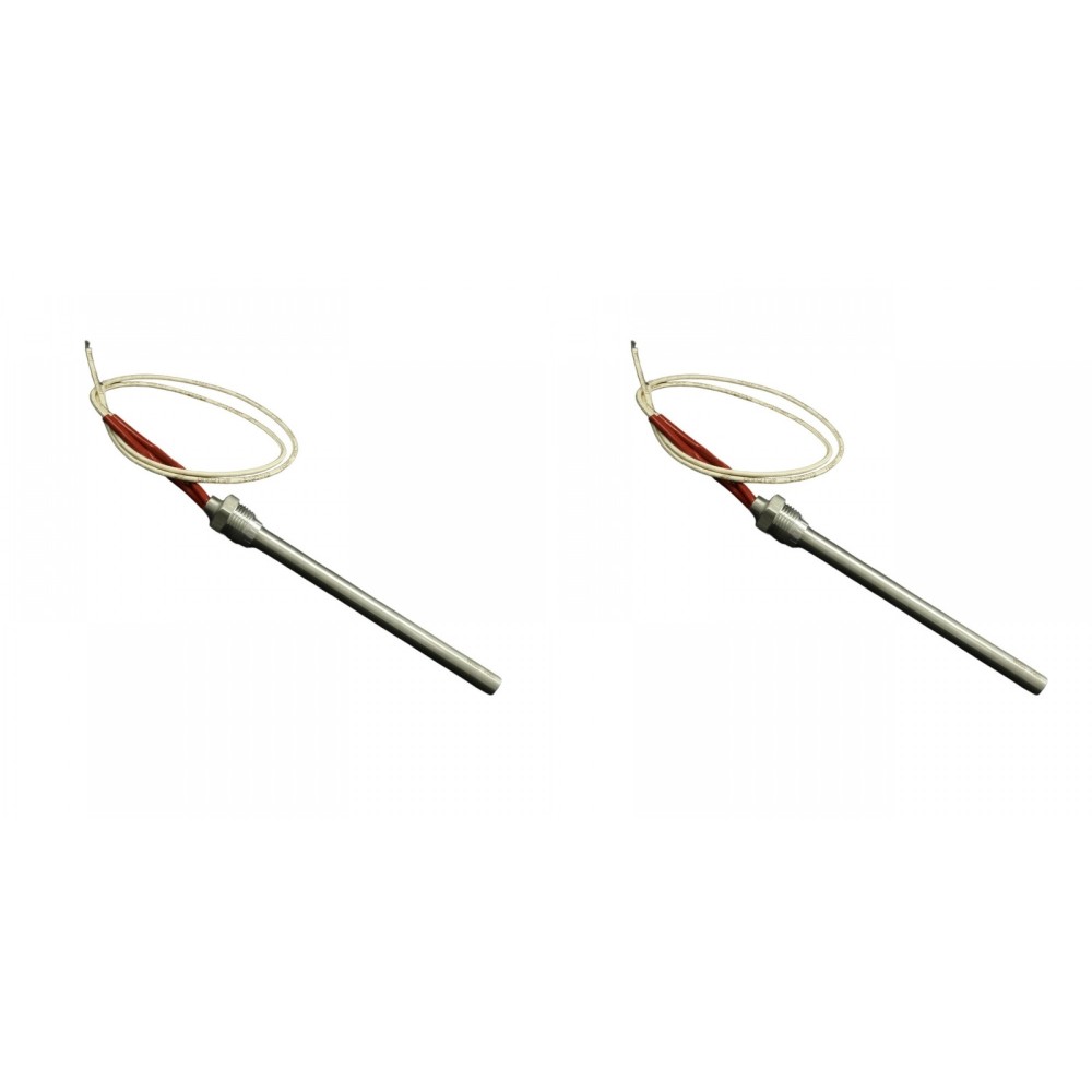 Gloeibougie voor pelletkachels Klover, Avalon, Lopi, Vogelzang en anderen, met een totale lengte van 163 mm, 250W - x2 | Gloeibougie voor pelletkachel | Pelletkachel onderdelen |