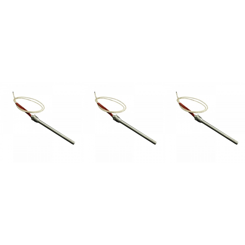 Gloeibougie voor pelletkachels Klover, Avalon, Lopi, Vogelzang en anderen, met een totale lengte van 163 mm, 250W - x3 | Gloeibougie voor pelletkachel | Pelletkachel onderdelen |